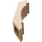 Ekena Millwork 5-inch W x 10-inch D x 14-inch H Aspen Rough Cedar Woodgrain TimberThane Knee Brace, Primed BRCUR05X10X14ASPRCPR - alternate 3